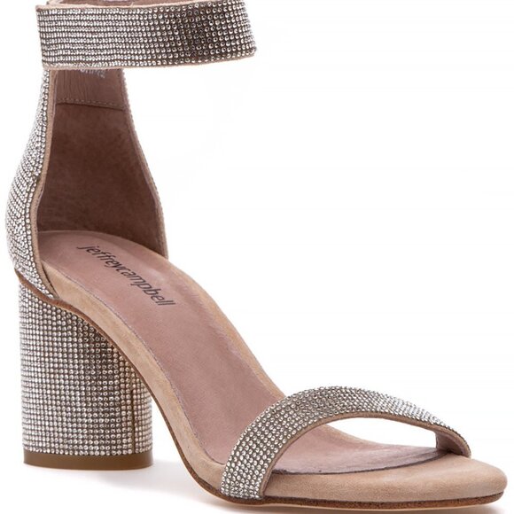 Jeffrey Campbell Laura Ankle Strap Sandal Size 6.5 - Picture 1 of 15